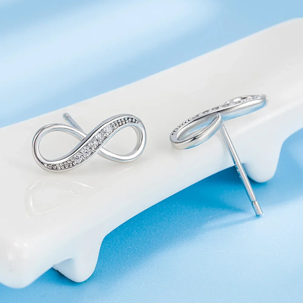Aretes Infinito Zirconia