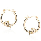 Aretes de Aro Koala