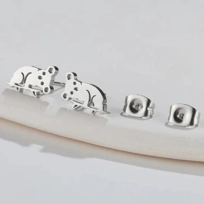 Aretes de Koala Adorables en Plata