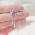 Aretes Luna y Mariposas