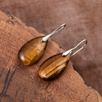 Aretes de Ojo de Tigre para Mujer