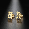 Aretes de Osito Lindos en Oro