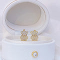 Aretes de Oso con Piedra Preciosa