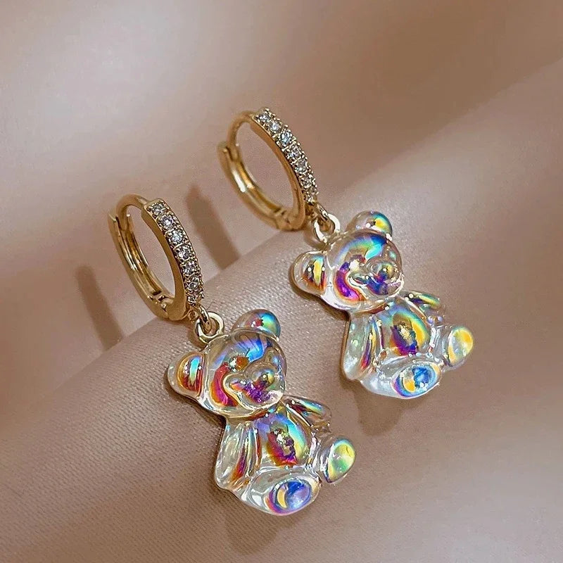Aretes de Oso Translúcido