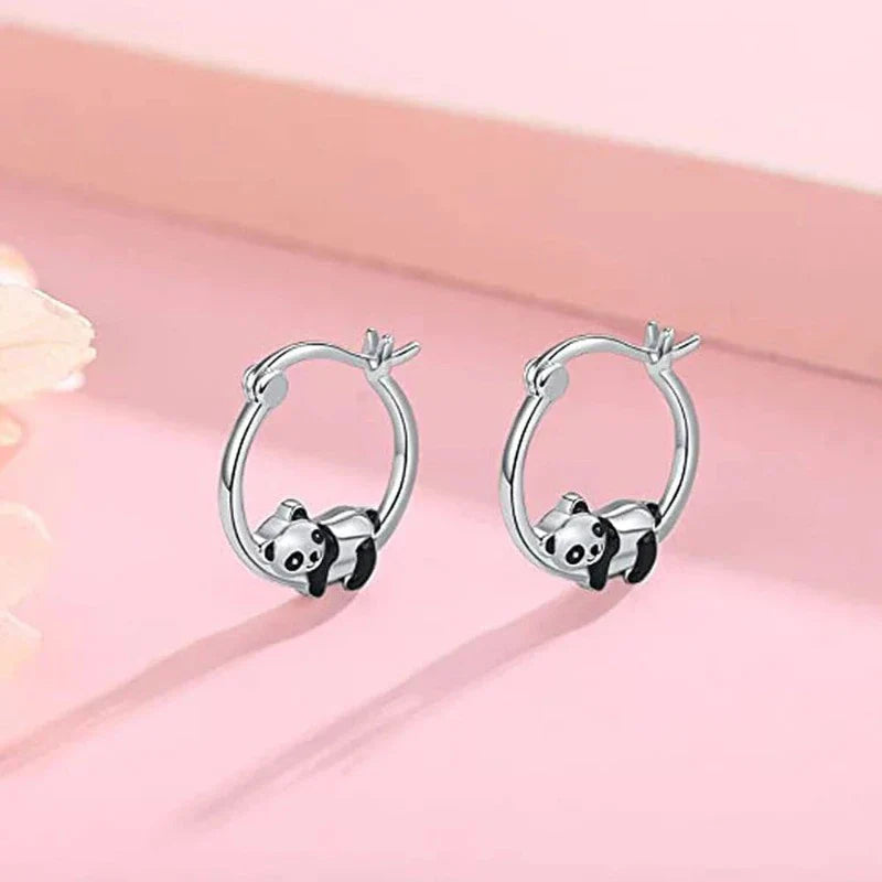 Aretes Panda Acostado