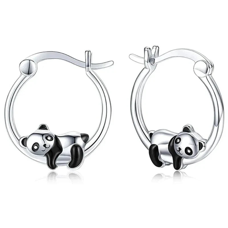 Aretes Panda Acostado