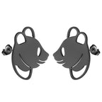Aretes Panda Discreto Negro