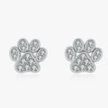 Aretes de Garra con Circonio en Plata 