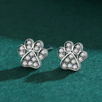 Aretes de Garra con Circonio en Plata
