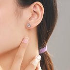 Aretes de Garra con Circonio en Plata