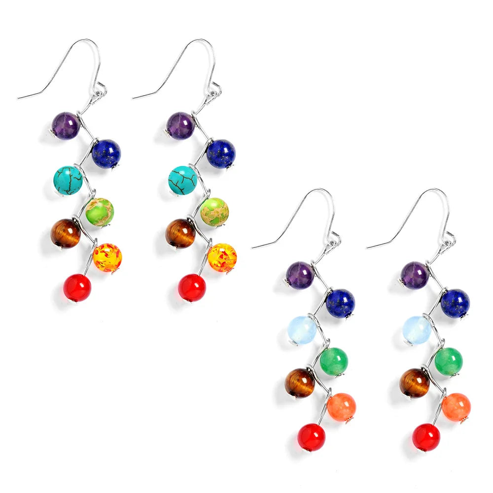 Pendientes Colgantes 7 Chakras 2