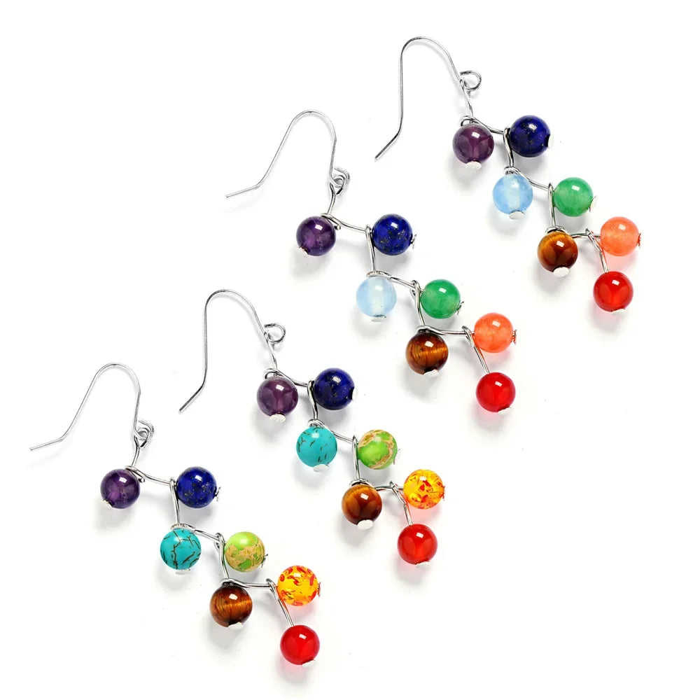 Pendientes Colgantes 7 Chakras 