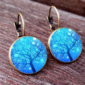 Aretes Colgantes Árbol de la Vida estilo 1