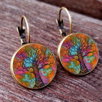 Aretes Colgantes Árbol de la Vida estilo 2