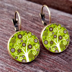 Aretes Colgantes Árbol de la Vida estilo 4