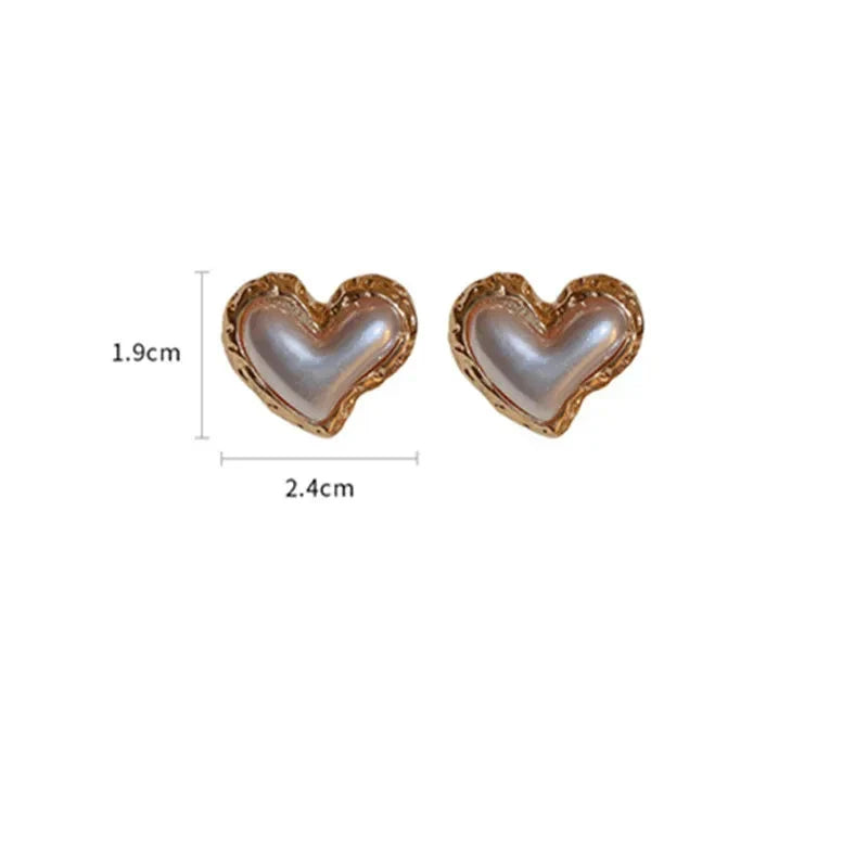 Aretes Colgantes de Corazón para Mujer 