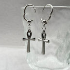 Aretes Colgantes Cruz de Ankh 2