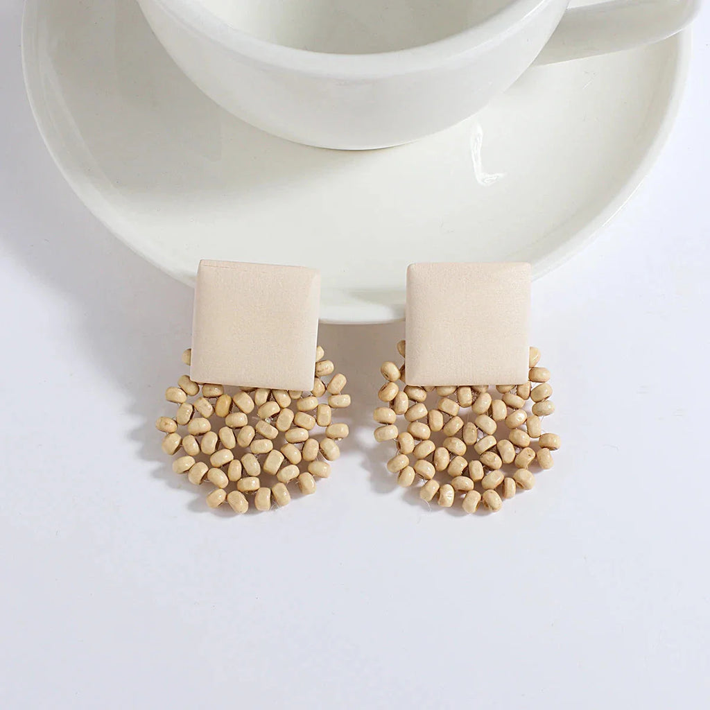 Pendientes Colgantes de Estilo Bohemio Efecto Natural