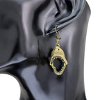 Pendientes Colgantes Diente de Tiburón de Bronce