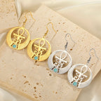 Aretes Colgantes Egipto Ojo de Horus Oudjat oro