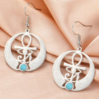 Aretes Colgantes Egipto Ojo de Horus Oudjat plata