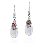 Pendientes Colgantes con Circonita Piedra de Luna 3