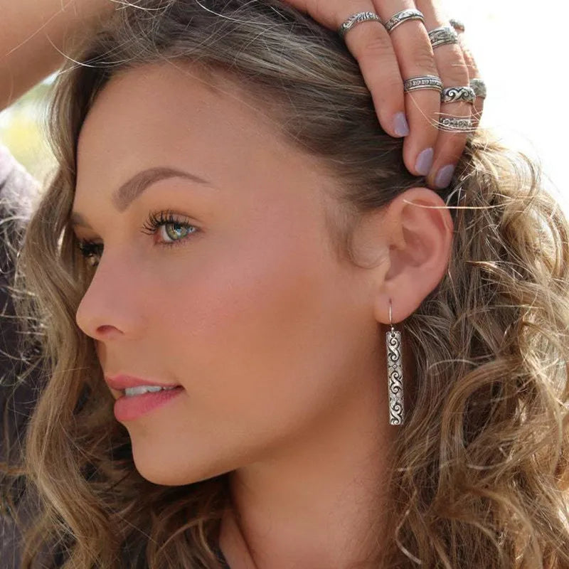 Aretes Colgantes Étnicos de Estilo Vintage