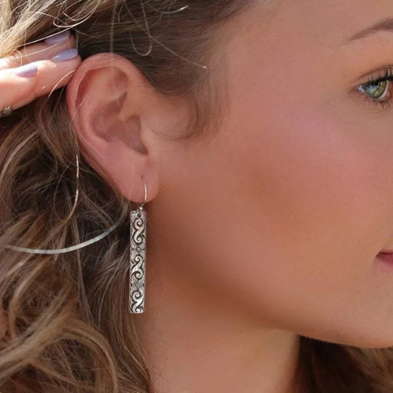 Aretes Colgantes Étnicos de Estilo Vintage