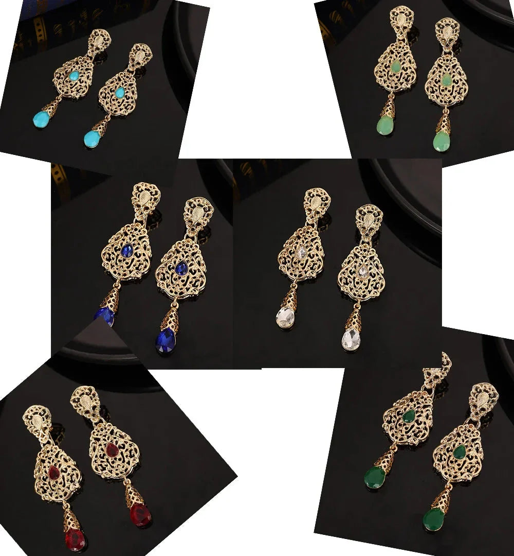 Aretes Colgantes Étnicos Orientales