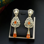 Aretes Colgantes Étnicos Orientales naranja