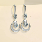 Pendientes Colgantes Estrella y Luna