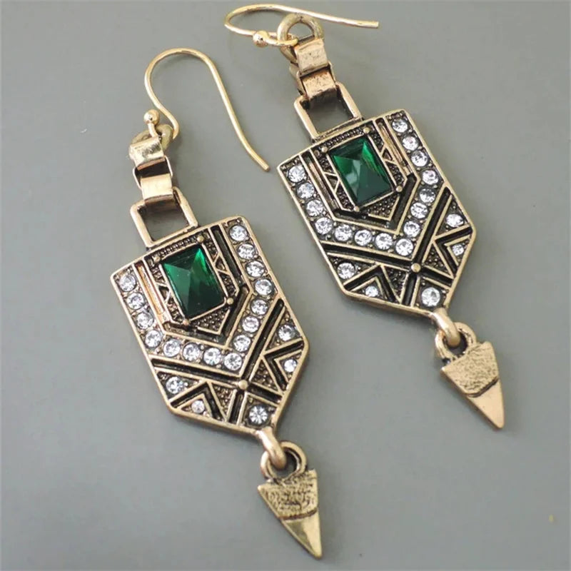 Pendientes Colgantes para Mujer de Estilo Étnico en Oro