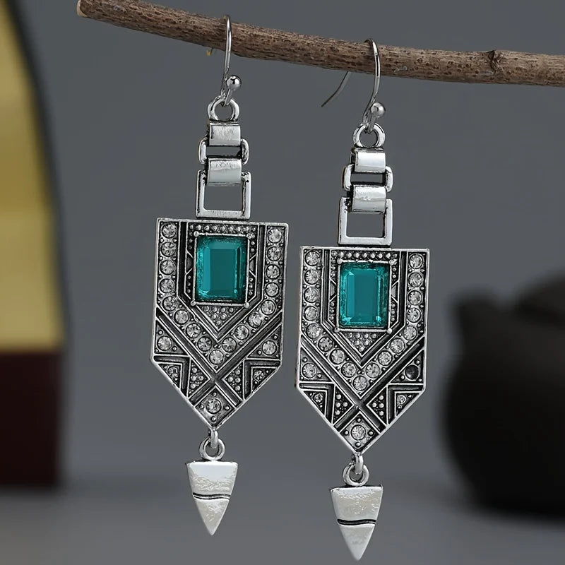 Pendientes Colgantes para Mujer de Estilo Étnico en Plata