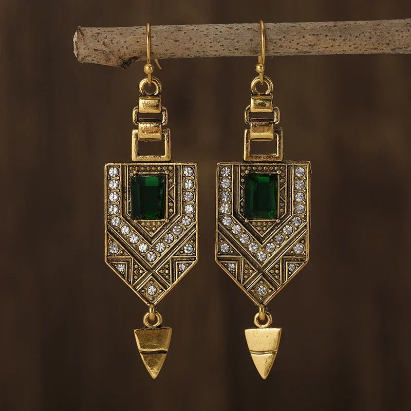 Pendientes Colgantes para Mujer de Estilo Étnico en Oro