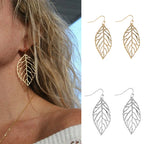 Aretes Colgantes Hojas de Laurel