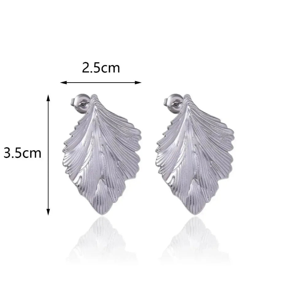 Aretes Colgantes de Hojas para Mujer