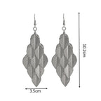 Aretes Colgantes de Hojas para Mujer 