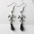 Pendientes Colgantes Flor de Lis Mujer