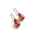 Pendientes Colgantes Gota de Agua en color oro y rojo