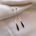 Aretes de Botón Gota de Agua Delicados