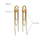 Aretes Colgantes Gota de Agua para Mujer