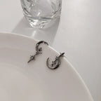 Aretes Colgantes Luna y Estrellas