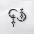 Aretes Colgantes Luna y Estrellas