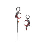 Aretes Colgantes Luna para Mujer