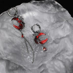 Aretes Colgantes Luna para Mujer