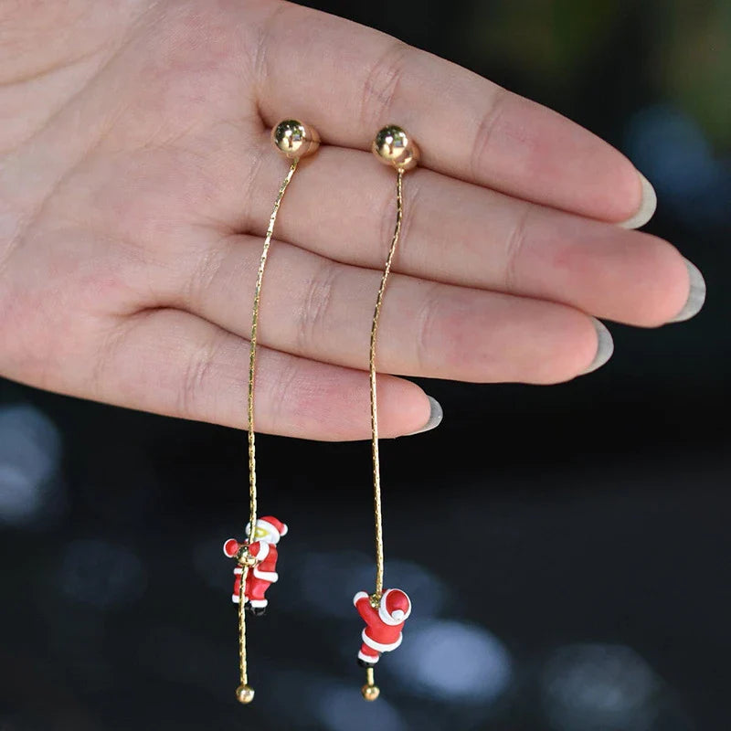 Aretes Colgantes Papá Noel