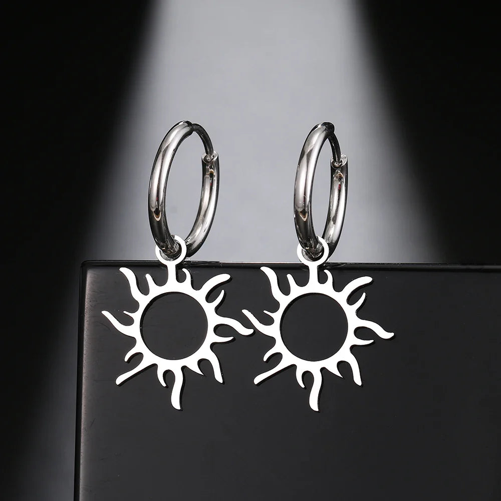 Aretes Sol Astro Oro O Plata plata