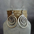 Pendientes Colgantes Espiral para Mujer 