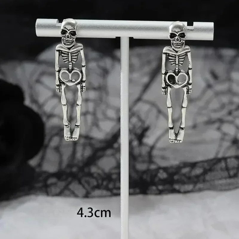 Aretes Colgantes de Esqueleto