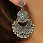 Pendientes Colgantes Estilo Bohemio Barroco en plata